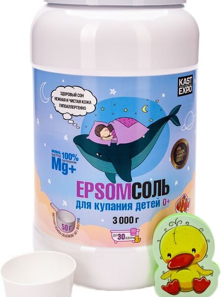Соль для ванн Kast-Expo Epsom магниевая детская 3кг