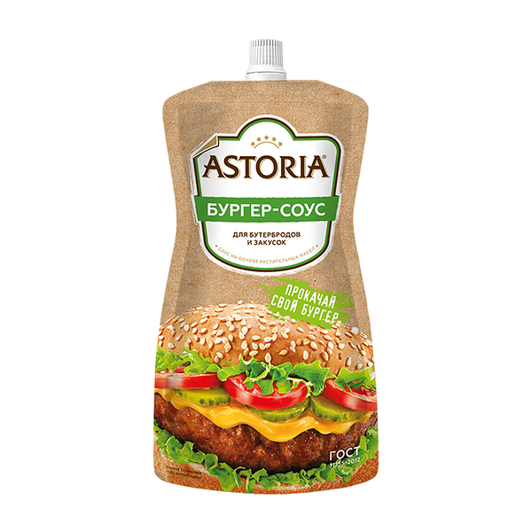 Бургер-соус для бутербродов и закусок Astoria, 200г