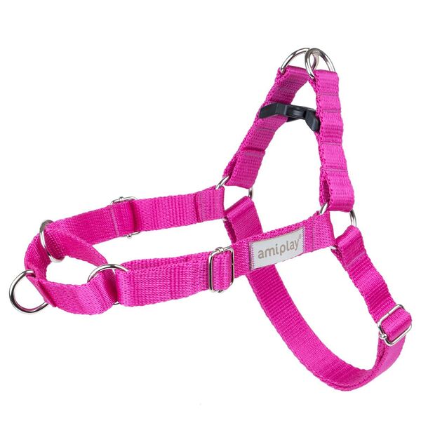 Шлейка регулируемая EASY GO Samba M 40-60 [c , d] x 2см Розовый