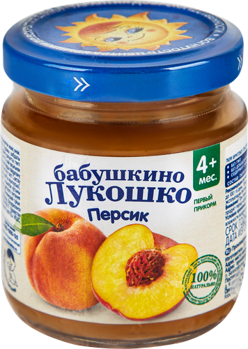 

Пюре фруктовое Бабушкино Лукошко Персик 100 г