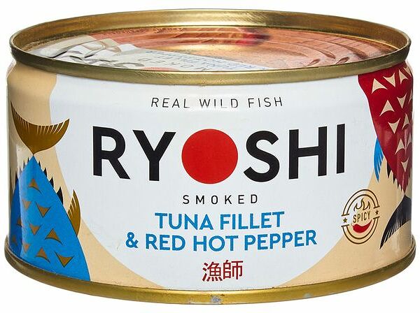 Тунец Ryoshi полосатый копченый в масле 185г