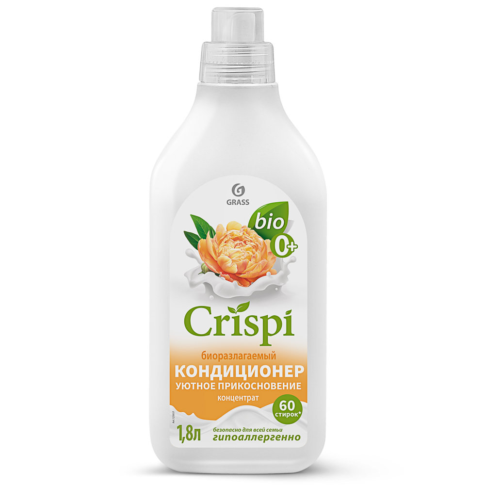 

Кондиционер-ополаскиватель для белья Grass Crispi Уютное прикосновение 1.8 л