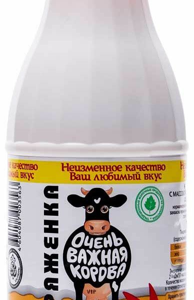 Ряженка Очень важная корова 2.5%, 430 мл