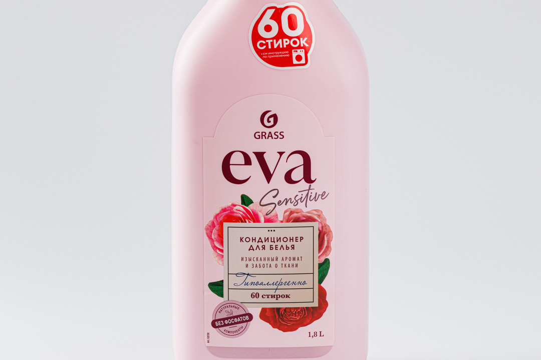 

Кондиционер для белья eva sensitive концентрированный 1,8 л, Grass