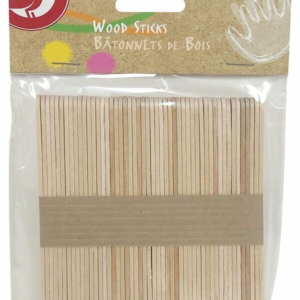 Палочки деревянные АШАН Красная птица, 50 шт