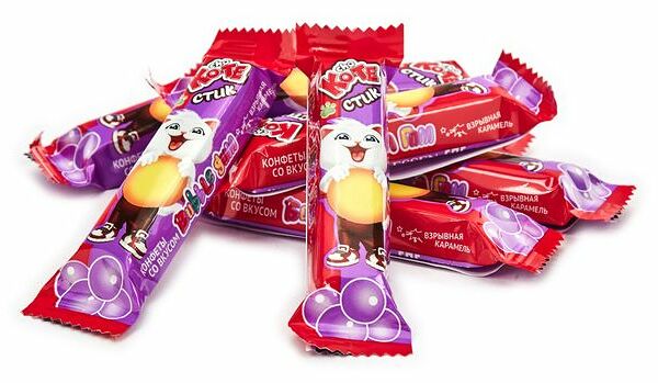 Конфеты Cho Ko-Te со вкусом Bubble Gum и взрывной карамелью