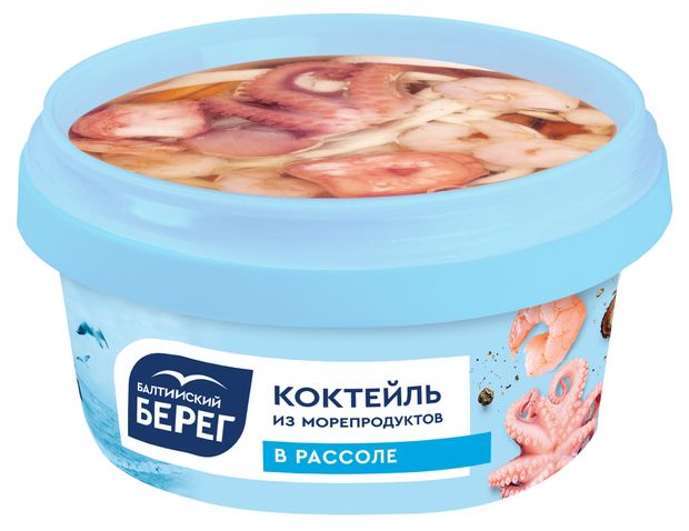 

Коктейль Балтийский берег из морепродуктов в рассоле 210 г