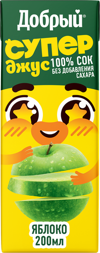 

Сок Добрый Active kid яблочный 200 мл