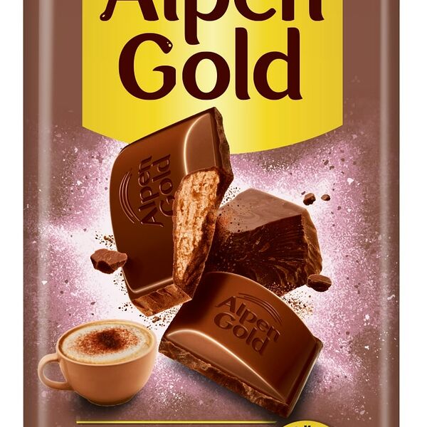 Шоколад молочный Alpen Gold с начинкой со вкусом капучино, 85г