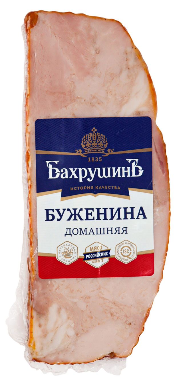 

Буженина Бахрушинъ варено-копченая Домашняя, вес