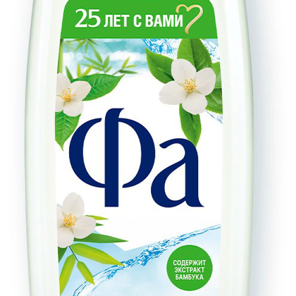 Гель для душа Fa Природная свежесть Белый чай