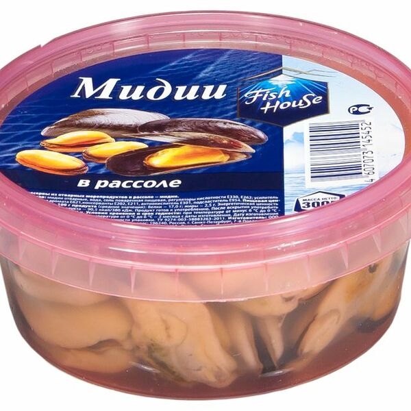 Мидии Fish House в рассоле 300г