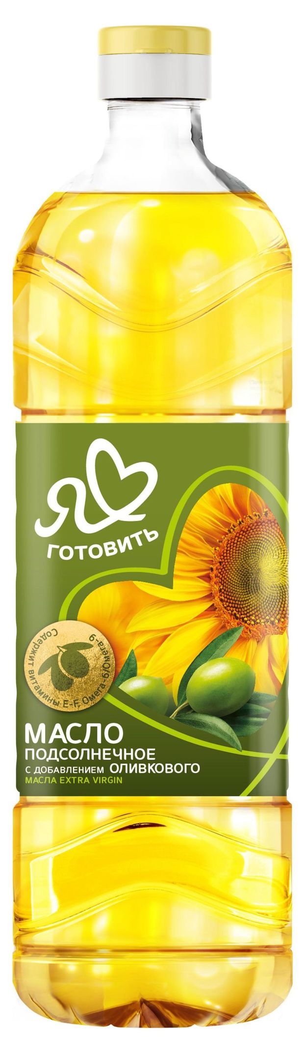 

Масло подсолнечное Я люблю готовить с добавлением оливкового масла Extra Virgin 800 мл