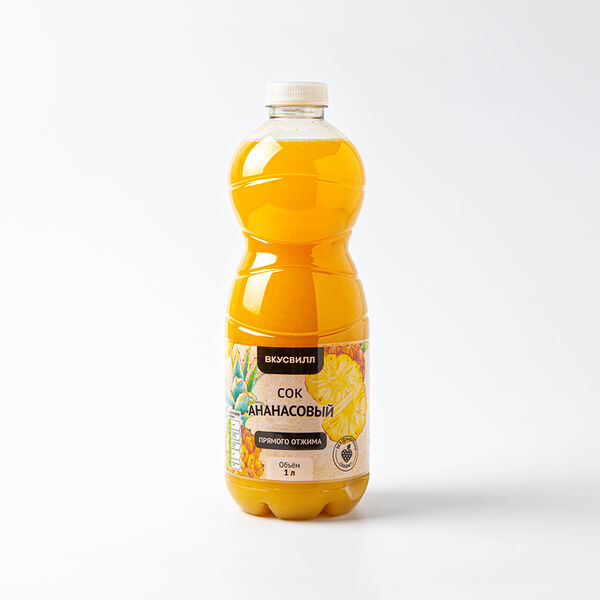 Сок ананасовый прямого отжима 1 л
