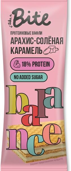 Вафли Take a Bite Арахис-Соленая карамель 35г