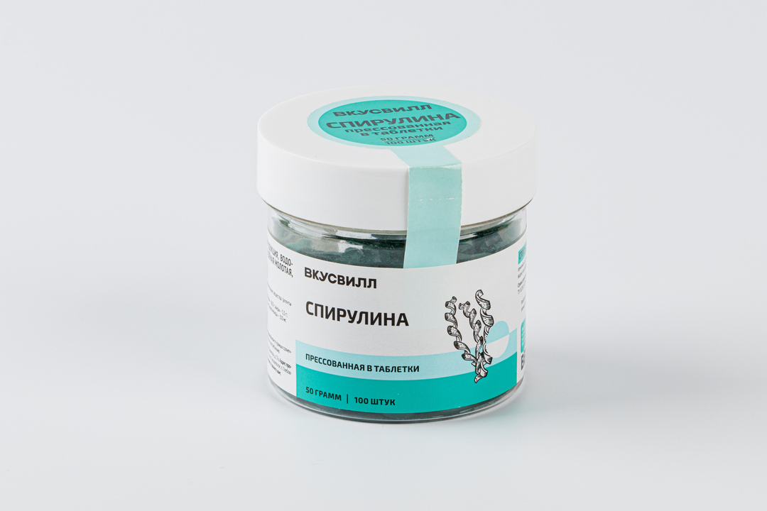 

ВкусВилл Спирулина прессованая таблетки 100 шт