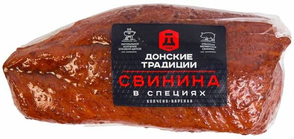 Свинина Донские Традиции в специях копчено-вареная вес