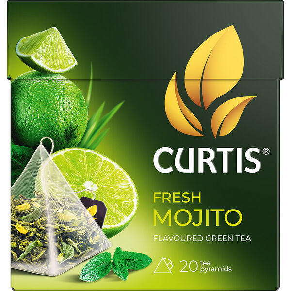 Чай зеленый CURTIS Fresh Mojito пирамидки 20 пак вес 34г