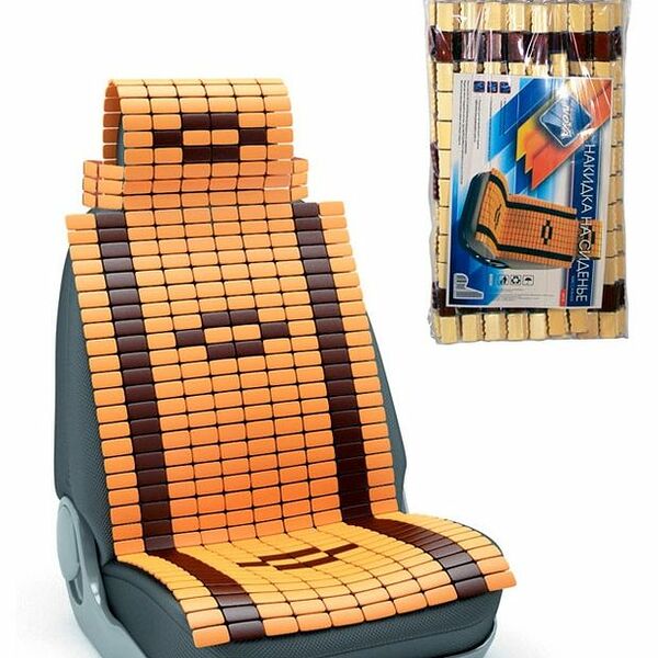 Накидка на сиденье бамбуковая Nova Bright с эффектом массажа