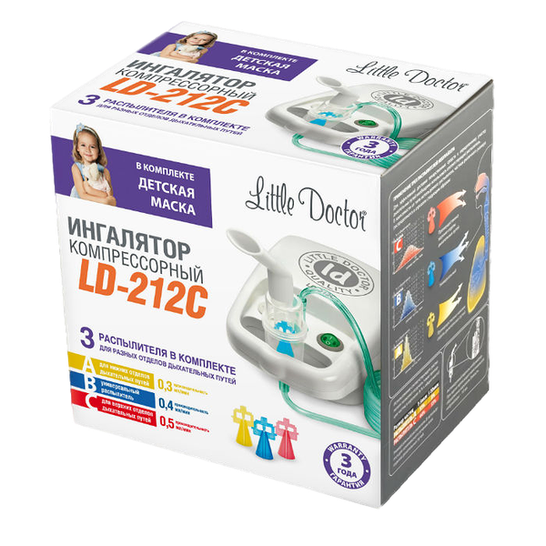 Ингалятор Little Doctor компрессорный LD-212C белый
