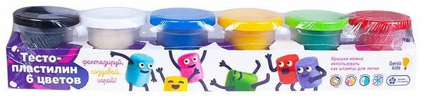 Тесто для лепки Genio Kids Art 6 цветов
