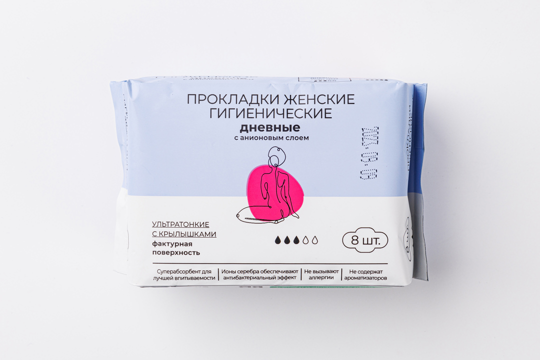 

Прокладки женские гигиенические ВкуссВилл дневные 8 шт