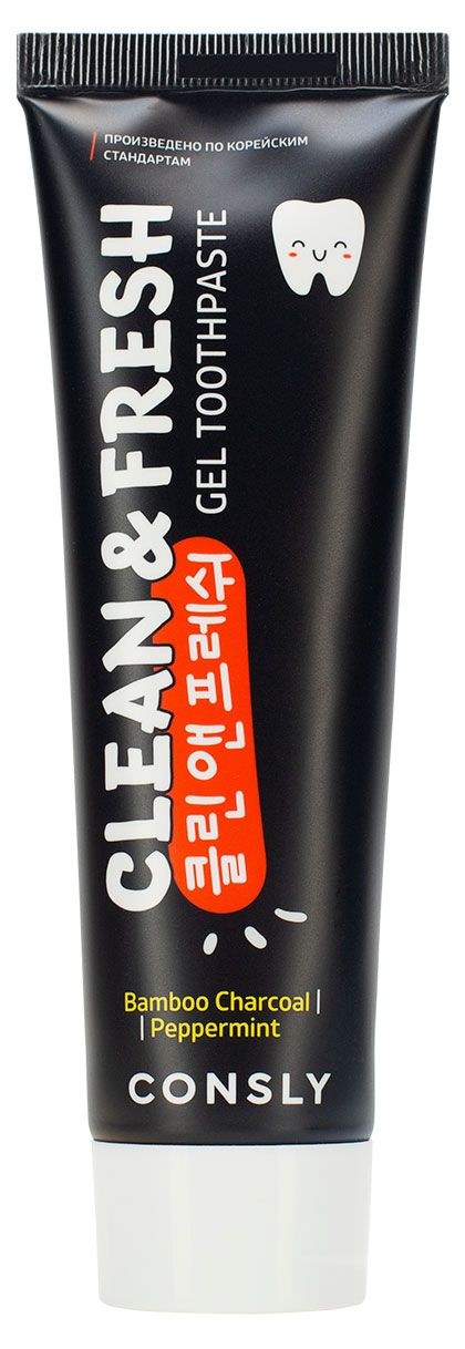 

Зубная паста Consly Clean&Fresh с бамбуковым углем и перечной мятой 105 г