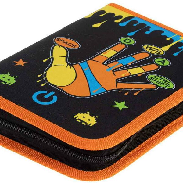 Пенал 1 отделение Hatber Old gamer, 200×140 мм