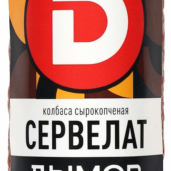 Колбаса сырокопченая Дымов Сервелат, 230г