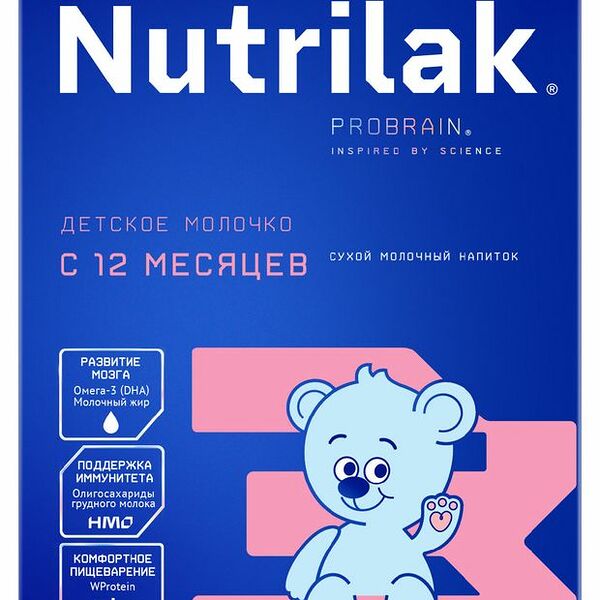 Смесь молочная Nutrilak Premium 3 с 12 месяцев, 600 г
