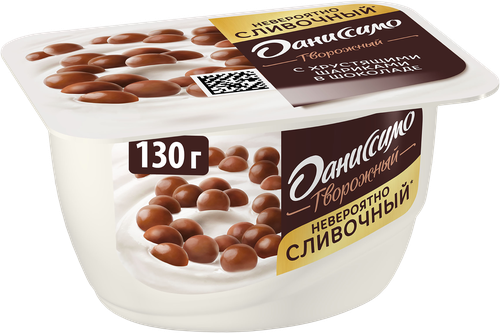 

Творожок Даниссимо с хрустящими шариками в шоколадной глазури 7.2% 130 г