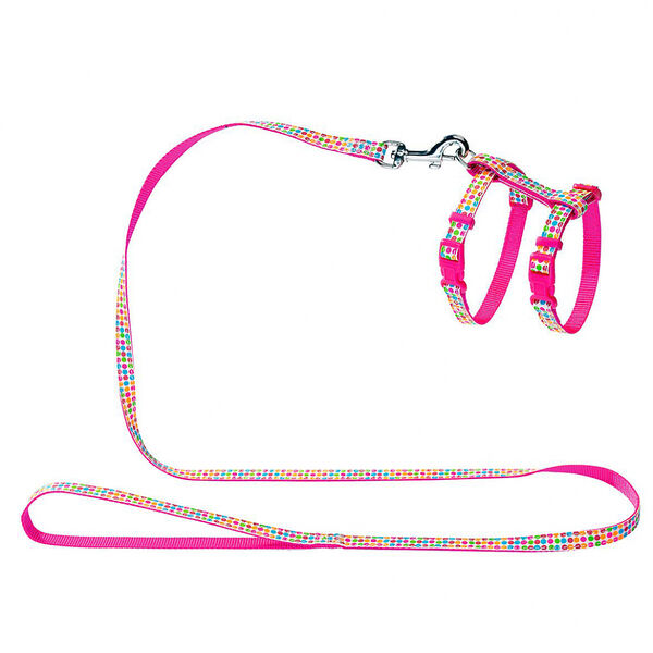 Hunter шлейка нейлоновая Smart Seventies для кошек Розовый