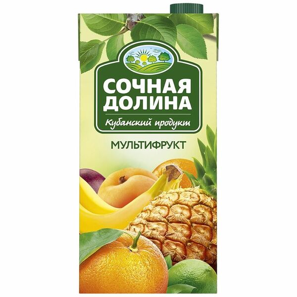 Напиток сокосодержащий Сочная долина Мультифрукт 1.93 л