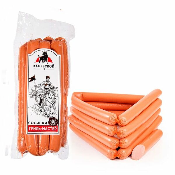 Сосиски Каневкой МПК Гриль-мастер из мяса птицы, 300 г