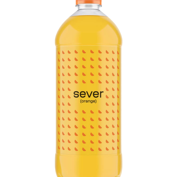 Напиток безалкогольный Sever Orange сильногазированный 1л, Россия