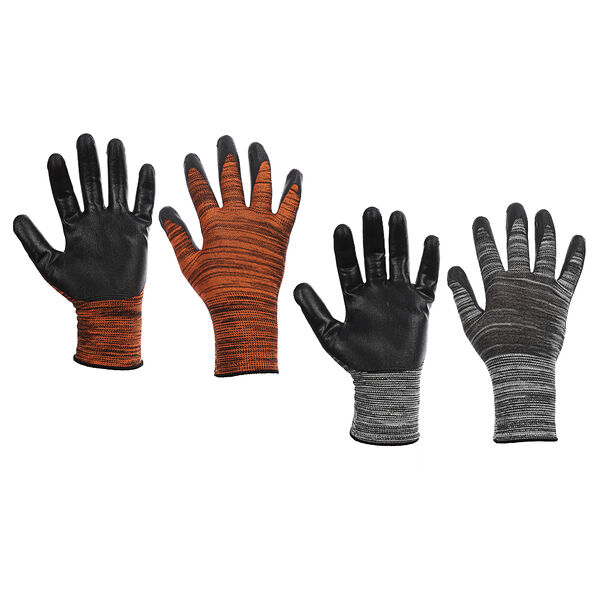 Перчатки садовые Inbloom нейлоновые с нитриловым полуобливом, р.10, 24.5см