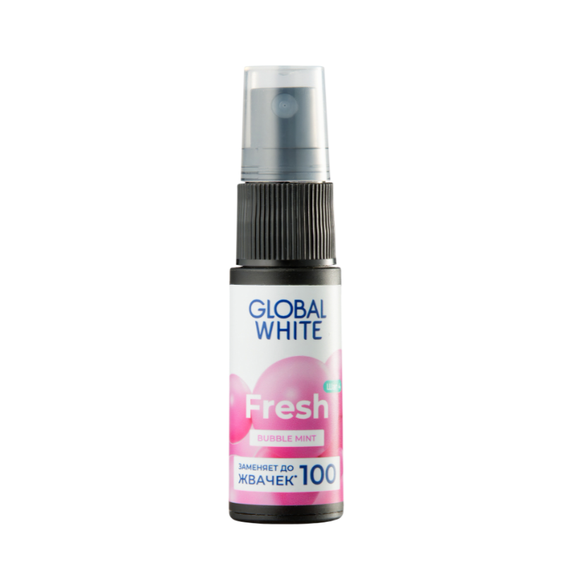 

Спрей для полости рта Global White Fresh Bubble mint 15 мл