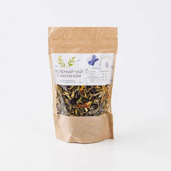 Зеленый чай с анчаном Kinby, 50г