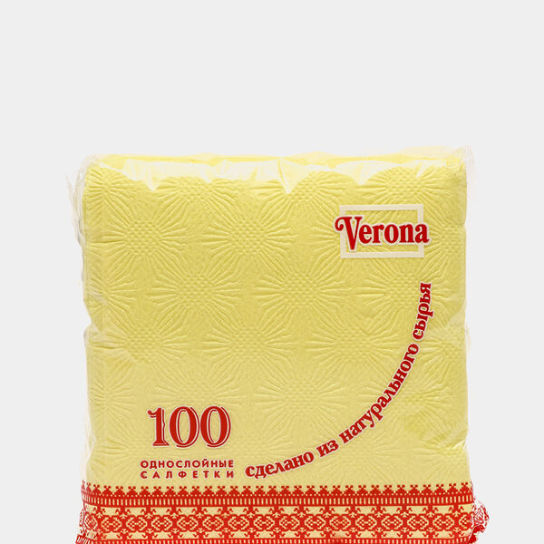 Салфетки Verona 24*24 см 100 шт цвет в ассортименте