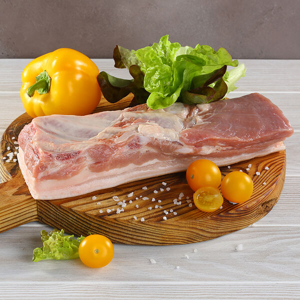 МясновЪ Грудинка беконная свинина с косточкой