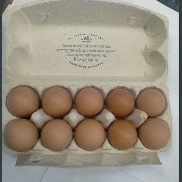 Яйцо Волжанин куриное С0 10шт 650 г