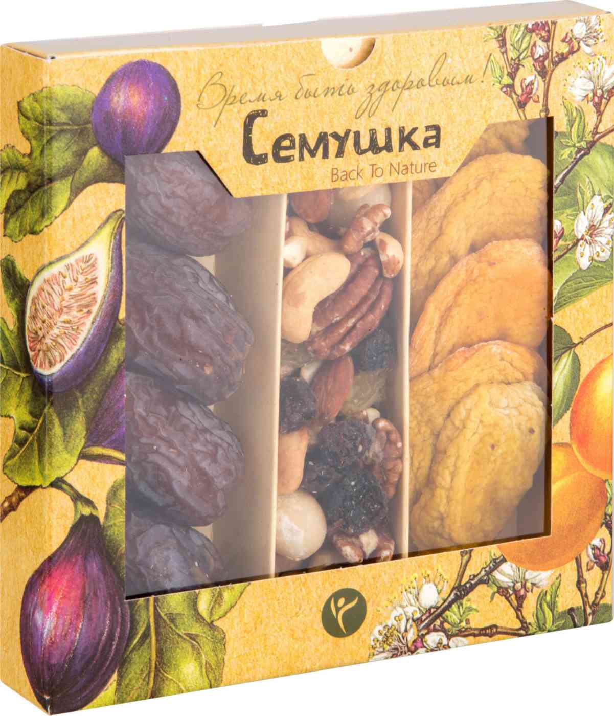 

Набор орехов Семушка с королевскими финиками и персиками 230 г