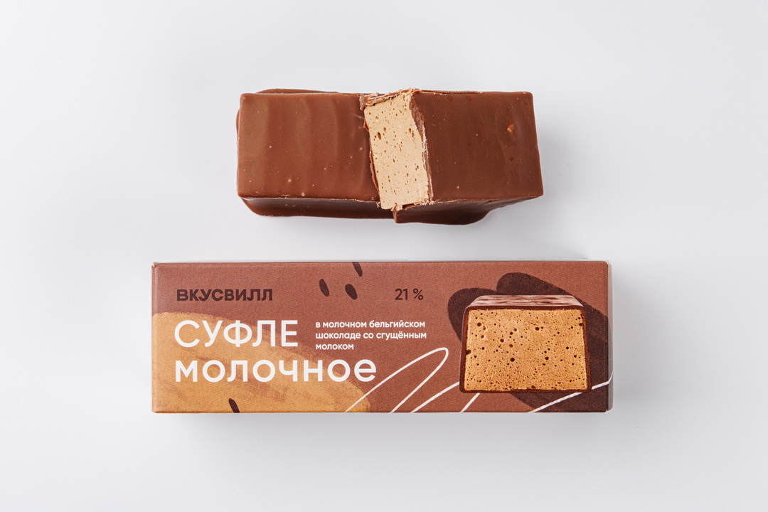 

Суфле молочное ВкусВилл со сгущенным молоком в молочном бельгийском шоколаде 50 г