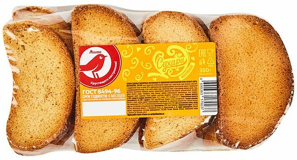 Сухари Ашан Красная Птица Московские