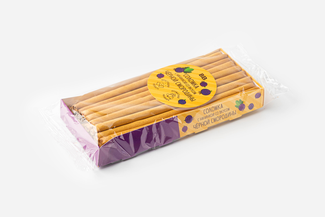 

Соломка с начинкой, со вкусом черной смородины