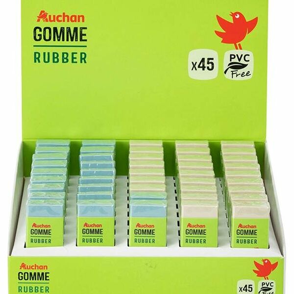 Ластик АШАН Красная птица, 1 шт в ассортименте