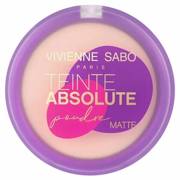 VIVIENNE SABO Пудра компактная матирующая Teinte Absolute matte, 6 г, 01 розово-бежевый