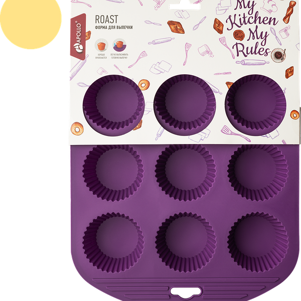 Форма для выпечки APOLLO Roast прямоугольная, 26,5x21,5x3,5см, силикон Арт. ROA-01-L.