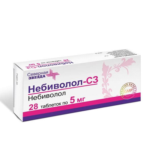 Небиволол-СЗ таблетки 5 мг 28 шт