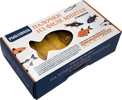 

Палочки рыбные Рыбзавод из филе минтая замороженные 300 г